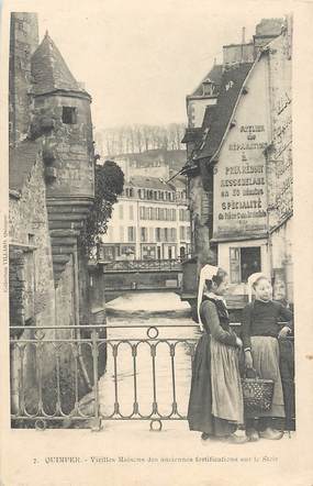 / CPA FRANCE 29 "Quimper, vieilles maisons des anciennes fortifications de la Steir"