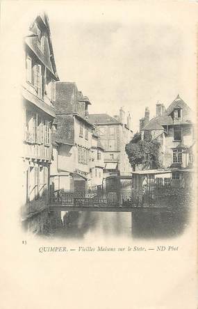 / CPA FRANCE 29 "Quimper, vieilles maisons sur le Steir"