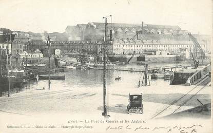 / CPA FRANCE 29 "Brest, le port de guerre et les Ateliers"