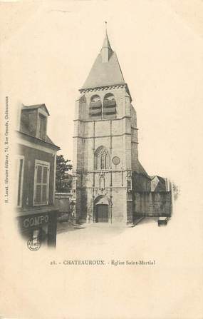 / CPA FRANCE 36 "Châteauroux, église Saint Martial"