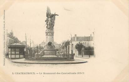 / CPA FRANCE 36 "Châteauroux, le monument des combattants 1870-71"