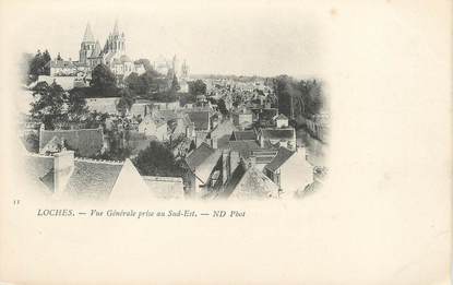 / CPA FRANCE 37 "Loches, vue générale prise au Sud Est"