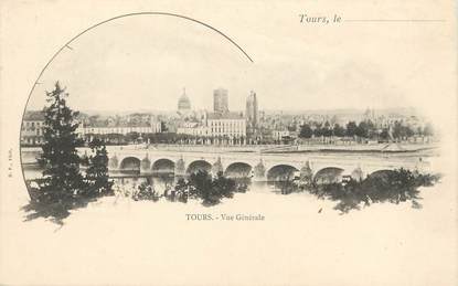 / CPA FRANCE 37 "Tours, vue générale "