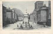 38 Isere / CPA FRANCE 38 "Grenoble, place Notre Dame, cathédrale et monument du centenaire"