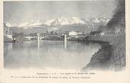 38 Isere / CPA FRANCE 38 "Grenoble, les quais et la chaine des Alpes"