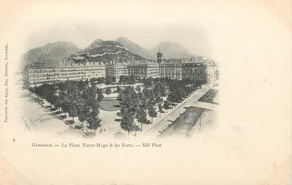 / CPA FRANCE 38 "Grenoble, la place Victor Hugo et les forts"