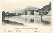 38 Isere / CPA FRANCE 38 "Grenoble, les quais et le massif du Moucherotte"