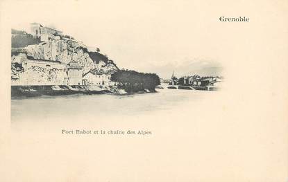 / CPA FRANCE 38 "Grenoble, fort Rabot et la chaine des Alpes"