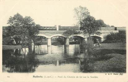 CPA FRANCE 41 "Salbris, pont du chemin de fer sur la Sauldre"