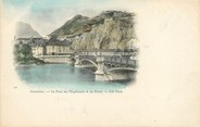 38 Isere / CPA FRANCE 38 "Grenoble, le pont de l'esplanade et les forts"