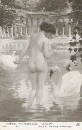 / CPA NU / Salon 1912, nr 1216 "A.Ernest V Bisson, Le Bain"