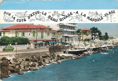 / CPSM FRANCE 06 "La Napoule plage, le  Beau Rivage"