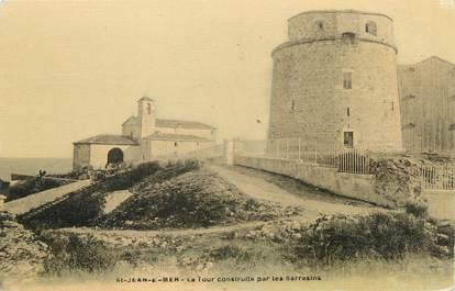 / CPA FRANCE 06 "Saint Jean Sur Mer, la tour construite par les Sarrasins"