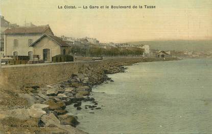 / CPA FRANCE 13 "La Ciotat, la gare et boulevard de la Tasse"