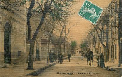 / CPA FRANCE 13 "Châteaurenard, av d'Eyragues" / CARTE TOILEE