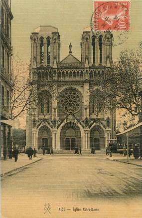 / CPA FRANCE 06 "Nice, Eglise Notre Dame"