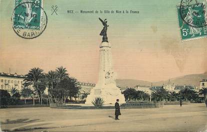 / CPA FRANCE 06 "Nice, monument de la ville de Nice à la France"