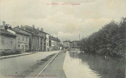 / CPA FRANCE 01 "Bourg, quai de la Reyssouze"