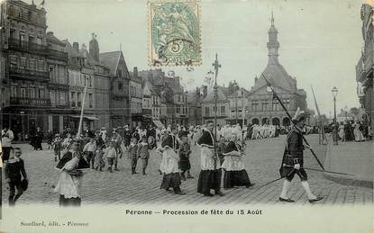 CPA FRANCE 80 "Péronne, Procession"