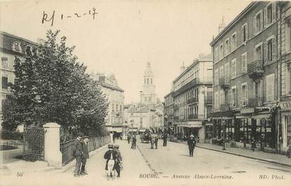 / CPA FRANCE 01 "Bourg, av Alsace  Lorraine"