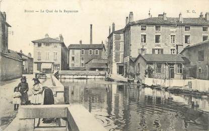 / CPA FRANCE 01 "Bourg, le quai de la Reyssouze"