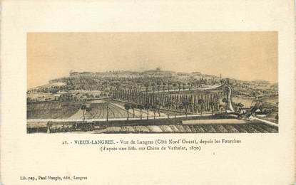 / CPA FRANCE 52 "Vieux Langres, vue de Langres"