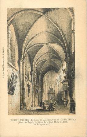 / CPA FRANCE 52 "Vieux Langres, église de Saint Geosmes"
