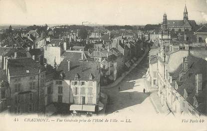 / CPA FRANCE 52 "Chaumont, vue générale prise de l'hôtel de ville"