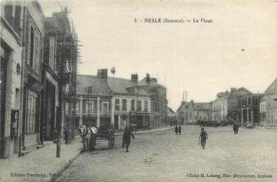 CPA FRANCE 80 "Nesle, La place"