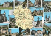 48 Lozere / CPSM FRANCE 48 "Lozère"  / CARTE  GEOGRAPHIQUE