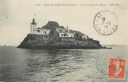 / CPA FRANCE 29 "Rade de Morlaix, l'Ile Louët et le phare"
