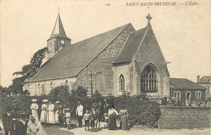 / CPA FRANCE 76 "Saint Jouin Bruneval, l'église"