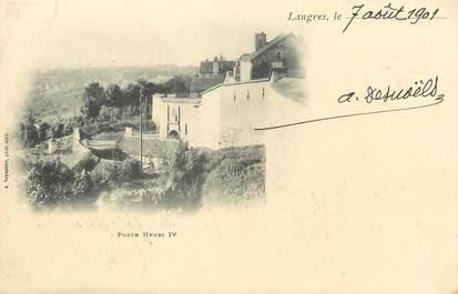 / CPA FRANCE 52 "Langres, porte Henri IV"