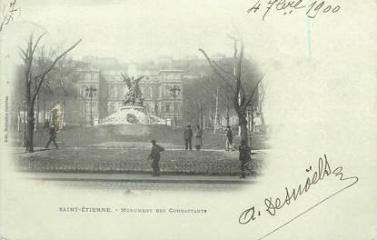/ CPA FRANCE 42 "Saint Etienne, monument des combattants"
