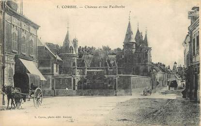 CPA FRANCE 80 "Corbie, chateau et rue Faidherbe"