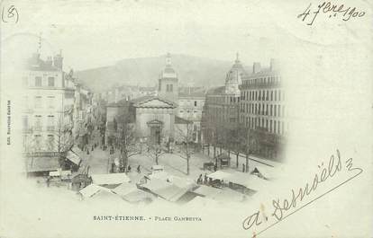 / CPA FRANCE 42 " Saint Etienne, place Gambetta "