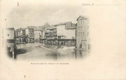 / CPA FRANCE 81 "Castres, rive gauche de l'Agout et chaussée"