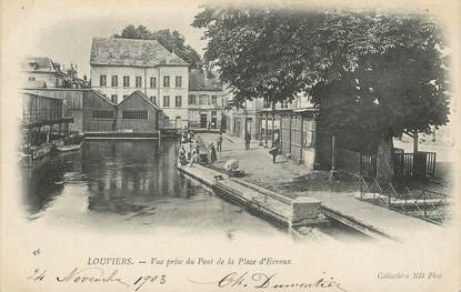 / CPA FRANCE 27 "Louviers, vue prise du pont de la Place d'Evreux"