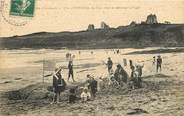 22 Cote D'armor CPA FRANCE 22 "Lancieux, jeux de sable sur la Plage"