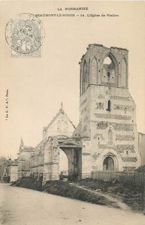 / CPA FRANCE 27 "Beaumont Le Roger, l'église de vieilles"