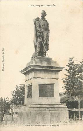 / CPA FRANCE 15 "Aurillac, statue du Général Delzons"