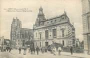 28 Eure Et Loir / CPA FRANCE 28 "Dreux, l'église Saint Pierre et l'hôtel de ville"