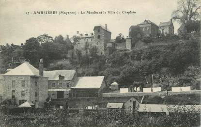 / CPA FRANCE 53 "Ambrières, le moulin et la villa du Chaplain"