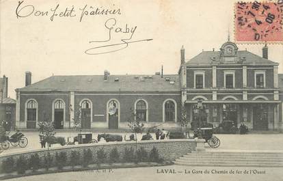 / CPA FRANCE 53 "Laval, la gare du chemin de fer de l'ouest"