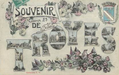 / CPA FRANCE 10 "Souvenir de Troyes"