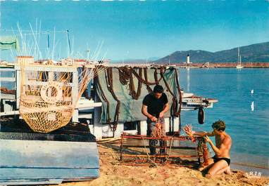 / CPSM FRANCE 20 "Corse, Propriano, retour de pêche, les langoustes "