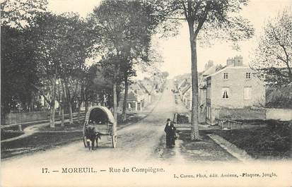 CPA FRANCE 80 "Moreuil, rue de Compiègne"