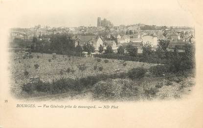 / CPA FRANCE 18 "Bourges, vue générale prise de Beauregard"