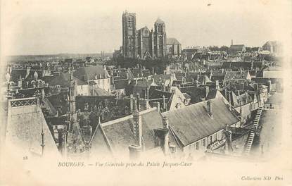/ CPA FRANCE 18 "Bourges, vue générale prise du Palais Jacques Coeur"