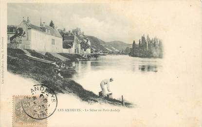 / CPA FRANCE 27 "Les Andélys, la Seine au Petit Andely"